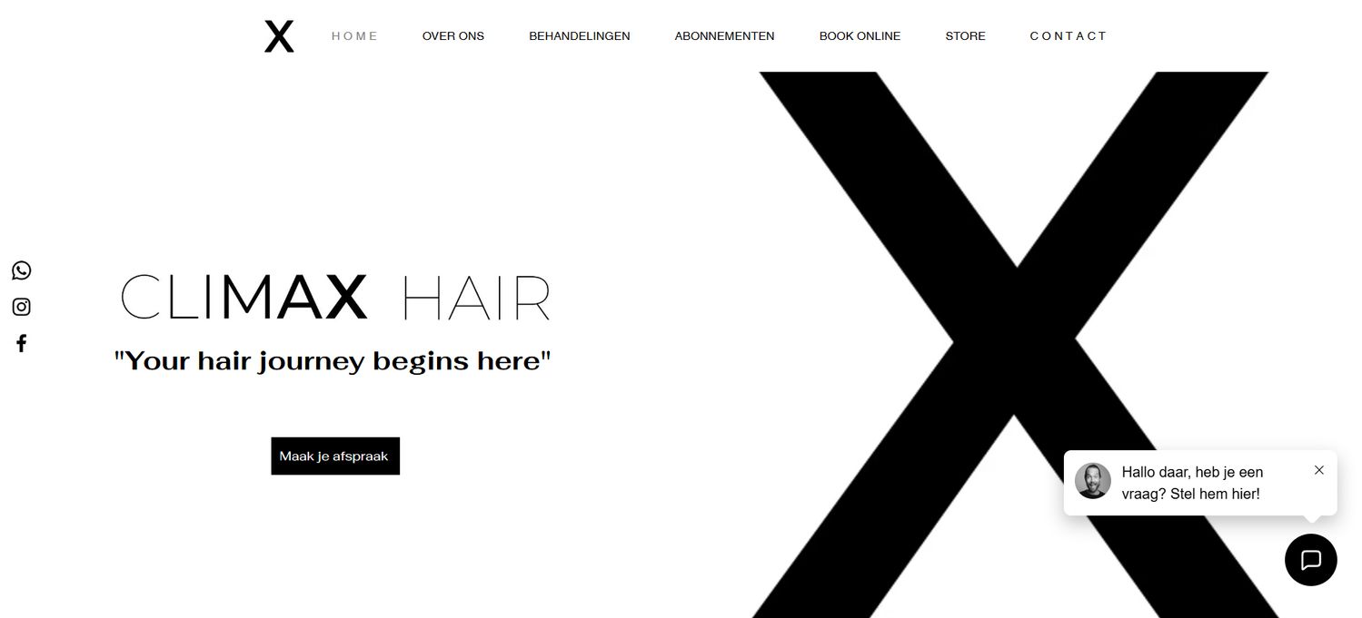 Web de Climax Hair