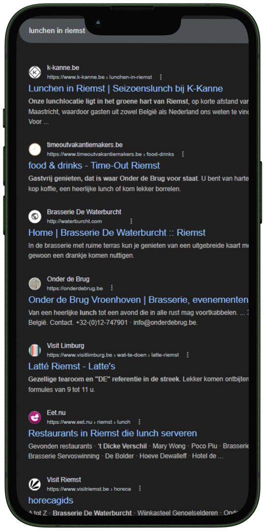 K-Kanne comer en Riemst en Google